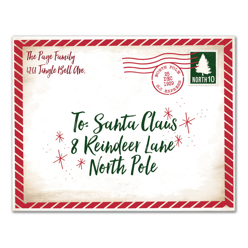 Santa Envelope Printable Printable Word Searches
